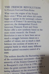 THE FRENCH REVOLUTION FURET AND RICHET HARDBACK DUSTCOVER 415 PAGES