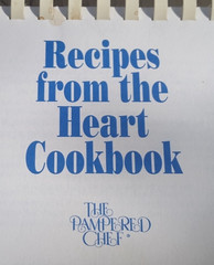 Vintage Pampered Chef Recipes From The Heart 1997 Spiral Cookbook 224 pages