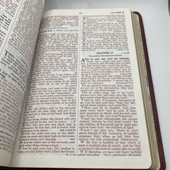 The Open Bible Edition KJV With Prophecy, Red Letter, World Bible Society, EUC!