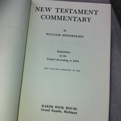 The Gospel of John Hendriksen 1953 New Testament Commentary Baker Book House