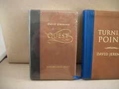 3 David Jeremiah Leather Turning Point Books: Quest, Journey & Turning Points