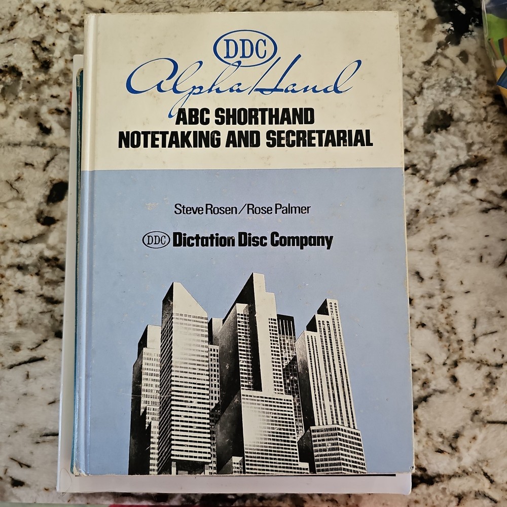 DDC Alpha Hand ABC Shorthand Notetaking and Secretarial – Steve Rosen Hardcover