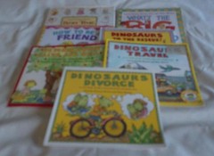 Set of 7 Laurie Krasny Brown picture books- Dinosaurs+