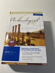 NIV Archaeological Study Bible Zondervan Hardcover W/New CD ROM Illustrated VG