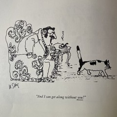 First Edition 1990 The New Yorker Book of Cat Cartoons 104 Pages Feline Humor
