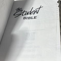 The Student Bible NIV Burgandy 1987 Zondervan Bonded Leather index