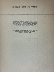 Manuel Rojas – Mejor que el Vino – 1958 Chilean Edition – Vintage Spanish Novel