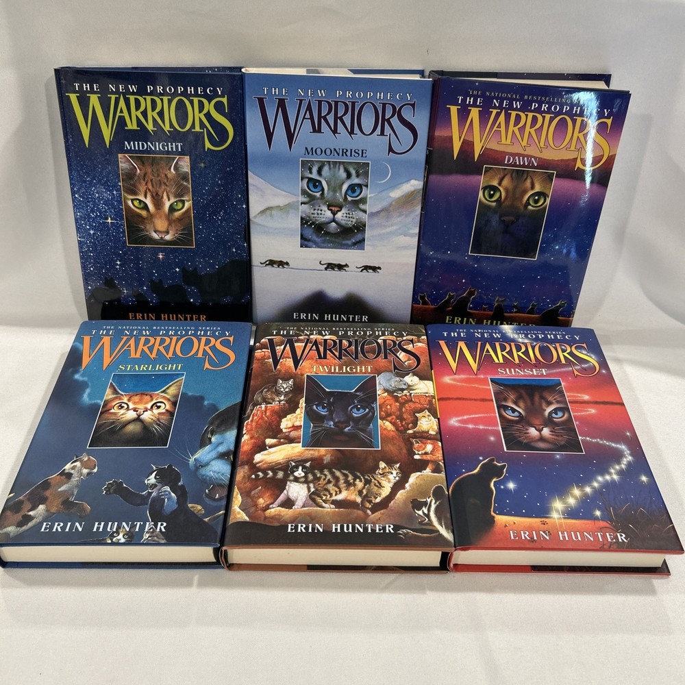 Warriors: The New Prophecy Erin Hunter 1-6 HC Complete Set 1st Edition
