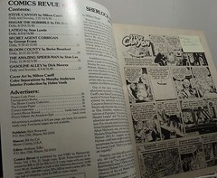 Comics Revue – Volume 1 No. 21 – 1987 – 26 pages of Steve Canyon – Baker St Adv