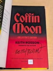 🧛Keith Rosson COFFIN MOON Deluxe SIGNED & NUMBERED Black Crow Books Gilded Edge