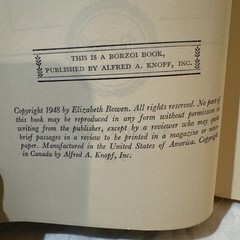 THE HEAT OF THE DAY. Vintage 1949 HC w/ DJ. Elizabeth Bowen. Book Club Edition.