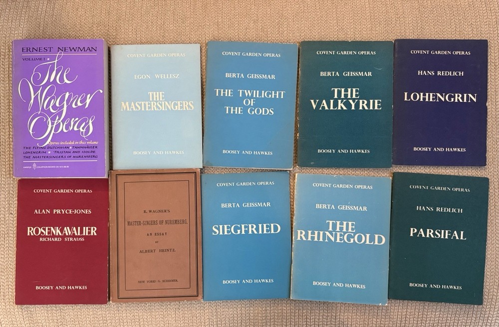 WAGNER Covent Garden Operas Books: Set of 8, 2 Additional Books