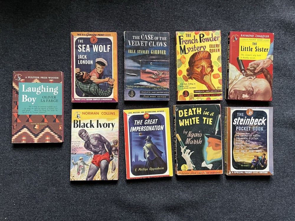 Vintage Paperbacks 50s 60s Lot x 9 POCKET BOOK Mix