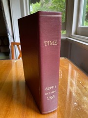 TIME Magazine – Original Bound Volume – July – Sept. 1953 – Rare time capsule!
