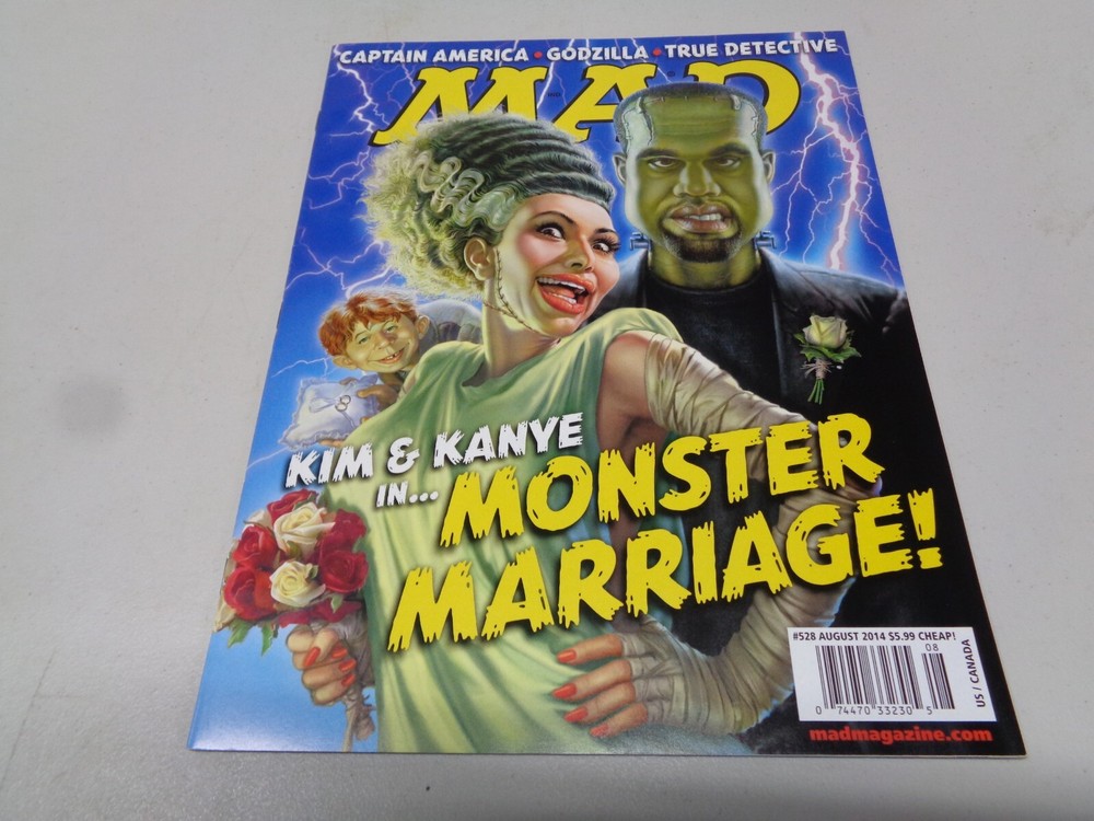 Mad Magazine #528 Kim & Kanye in Monster Marriage! August 2014