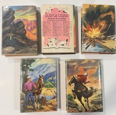 Lot of 5 Vintage Gene Autry Whitman Hardcovers Western Books 1944 A+++