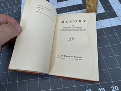 Memory by William Lyon Phelps- Hardcover. (1929)