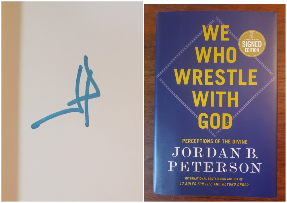 Jordan B. Peterson Signed „We Who Wrestle With God” HC 1st/1st Book Autographed