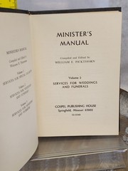 Minister’s Manual by William Pickthorn Complete 3 Volume Set 1965 Hardcover