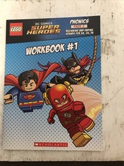Lot Of 11 Scholastic Lego DC Phonics Pack 2 #1,2,3,4,5,6,7,8,10, WORKBOOK 1&2