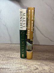LOT of 2 Maeve Binchy Hardcover Books-Quentins & Whitethorn Woods