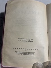 Holy Bible King James Version With Helps Zondervan Words of Christ in Red Letter