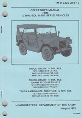 USB FLASH DRIVE US ARMY Jeep M151 Series 3810 Page Operator Repair Parts Manual