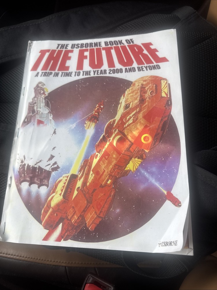 Usborne Book of the Future Trip in Time to the Year 2000 & Beyond RARE 1979