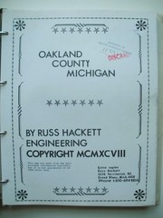 Michigan GREATER COUNTY BOOK MAP – 1998 Oakland & Genesee with 110 pages of Maps