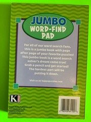 Kappa Jumbo Word-Find Pad Digest Puzzle Book Vol #189