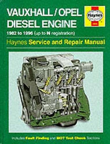 Vauxhall/Opel 1.5, 1.6 & 1.7 litre Diesel Engine (82 – 96) Haynes Repair Manual