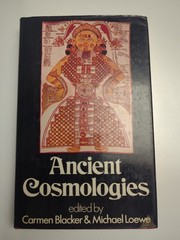 Ancient Cosmologies By Carmen Blacker Hardcover 1st Edition Dust Jacket 1975