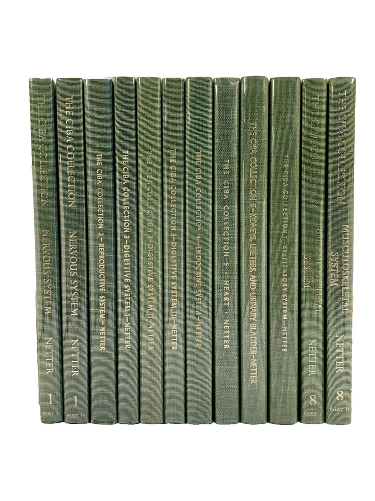 THE CIBA COLLECTION OF MEDICAL ILLUSTRATIONS 12 Book 8 Volume Set Frank H Netter