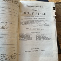 1945 Scofield Reference Bible, KJV Genuine Cowhide Leather, w/ Box Oxford 178x