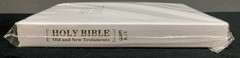 Holy Bible KJV Old & New Testament Red Letter Edition White Leatherette