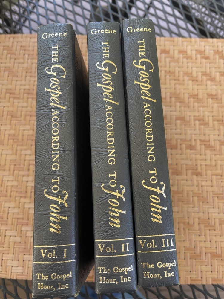 Complete The Gospel According to John Vol 1 2 3 Oliver Greene Gospel Hour
