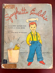 Vintage SPAGHETTI EDDIE 1957 Hardcover by Mary Jackson Ellis Ex-library copy