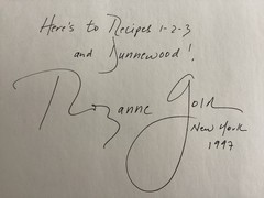 *Signed* A New World of Taste: Recipes 1-2-3 by Rozanne Gold (1996, HCDJ + Slip)
