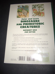Dinosaurs + Prehistoric Creatures Gigantic Coloring & Learning Book-by DOVER