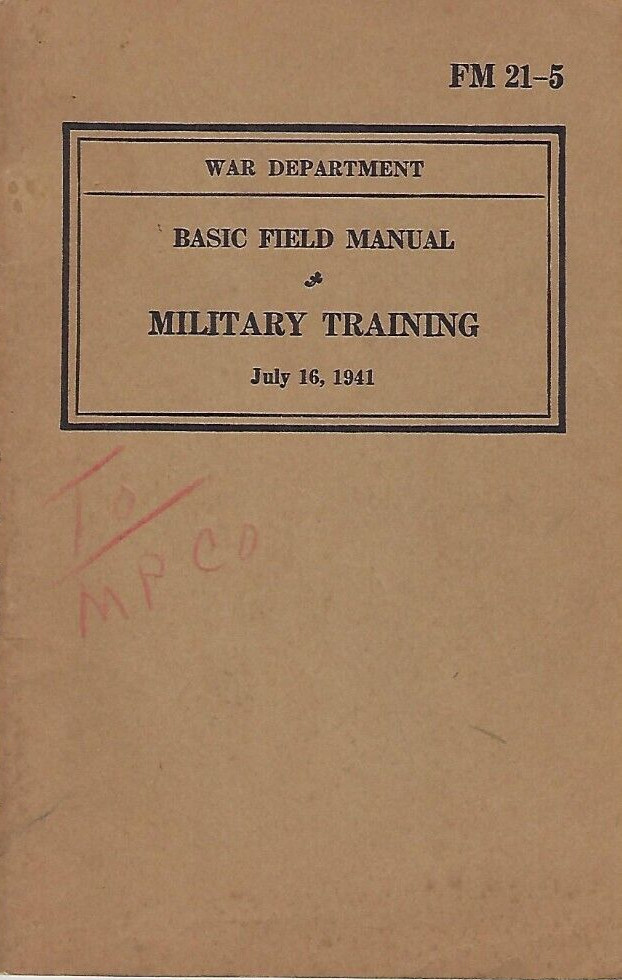 Historical book Military Training, 1941