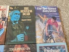 Vintage 80s Just For Boys 6 Book Lot Weekly Readers Hardcover HC Readers YA