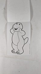 Barney’s Birthday coloring book. 4 books per pack. 4 pages per book New