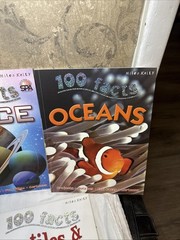 LOT OF 5 100 Facts Large Picture Book Miles Kelly Ages 7-11 Grade 1-5 Homeschool
