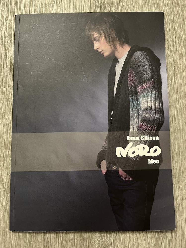Noro Men Jane Ellison 2009 Trade PB Knitting Pattern Book 8.5×12” UK VG