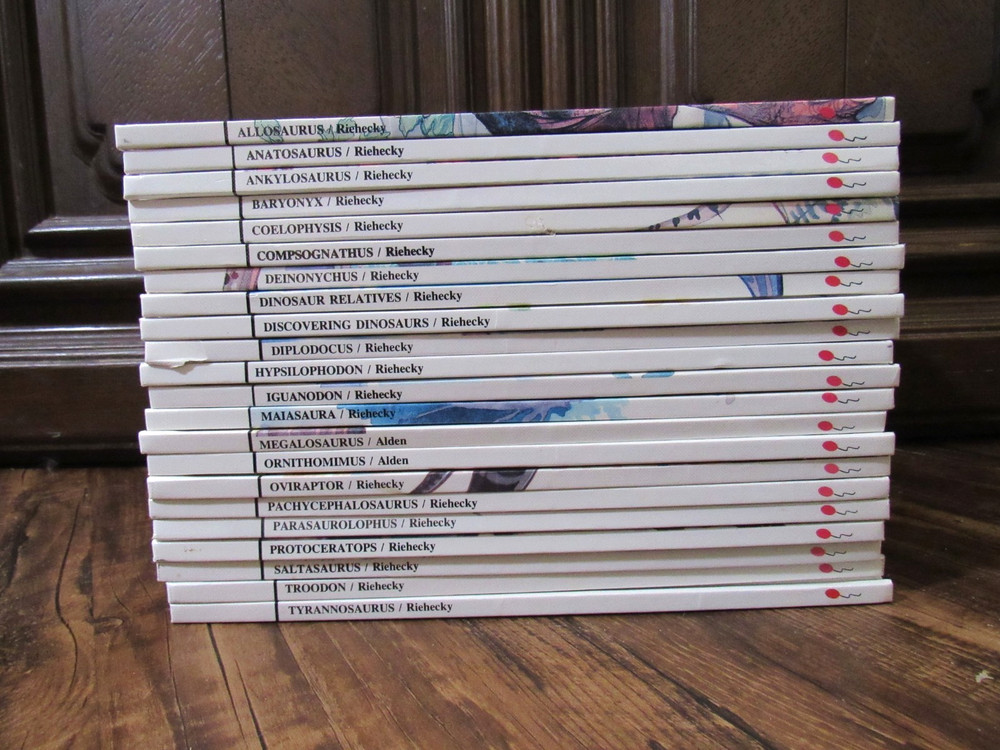 Lot of 22 Discovering Dinosaurs Books By Janet Riehecky Childs World Hardcover