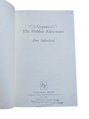 Gypsies The Hidden Americans Anne Sutherland 1975 First Edition Free Press
