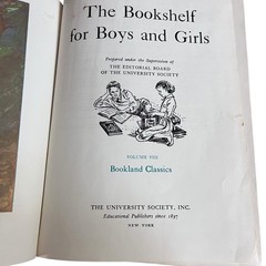 The Bookshelf for Boys & Girls Volume 2,6,8 &9 Parents Guide Vintage Lot HC Book