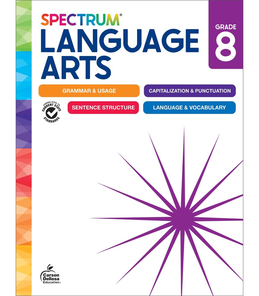 Spectrum Language Arts Workbook Grade 8 (192 pages)