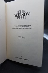 The Wilson Plot David Leigh 1988 British Politics First American Edition