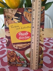 Rare Presto Vintage 1950 Deep Fryer: Recipe, Instruction, Cook Booklet 39 Pages